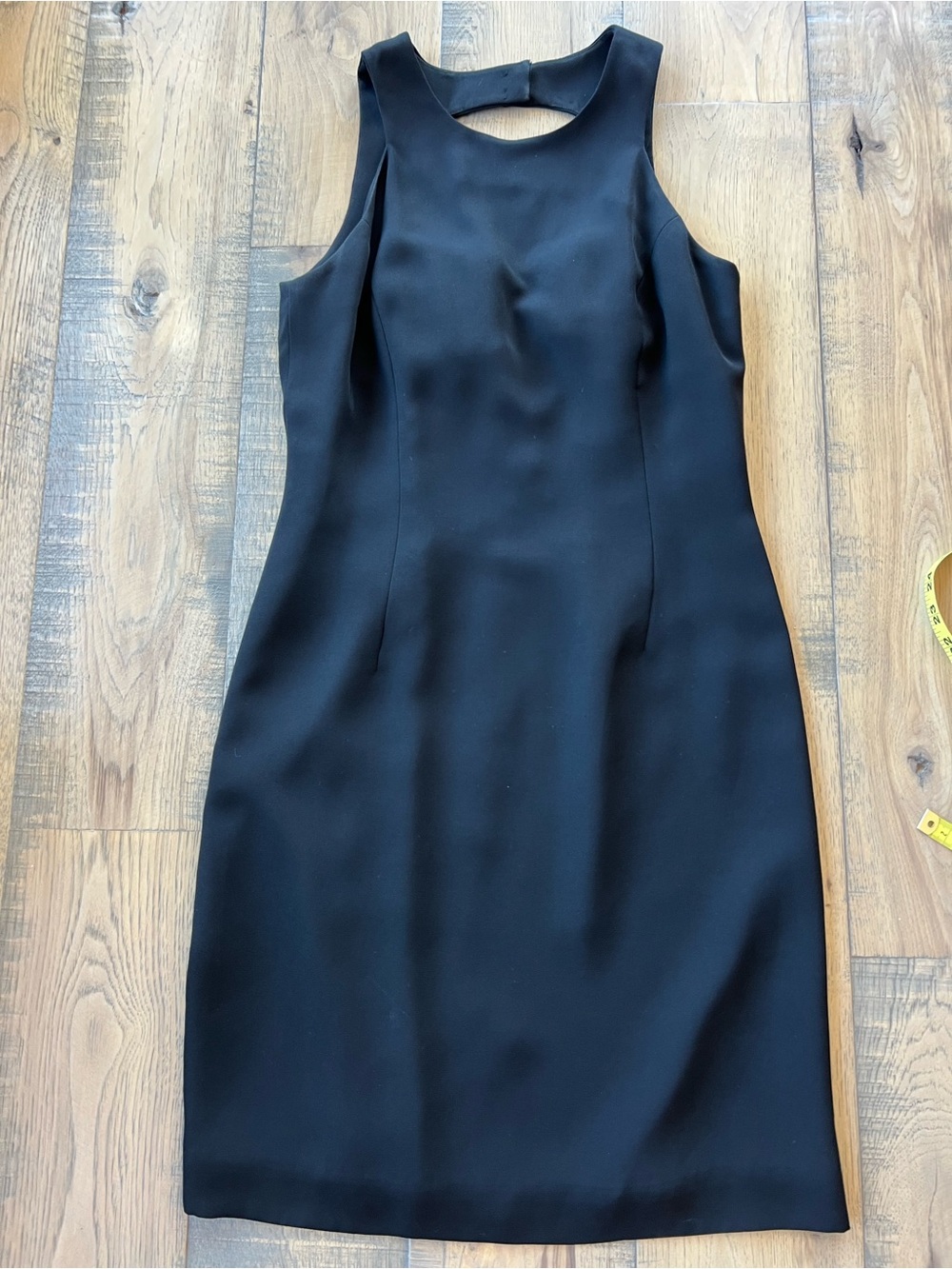 Adrianna Papell Black Sleeveless Midi Sheath Dress